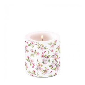 AMB.19218160 Spring blossom white átvilágítós gyertya 8x7,5cm 