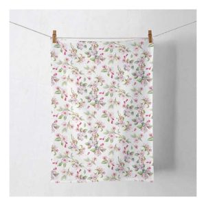 AMB.17818160 Spring blossom white konyharuha 50x70cm, 100% pamut