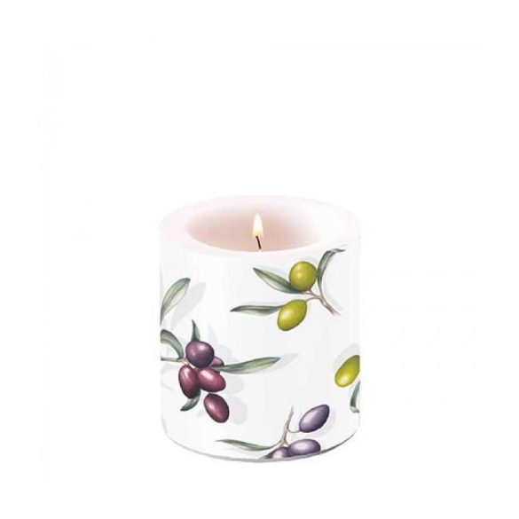 AMB.19218185 Delicious olives átvilágítós gyertya 8x7,5cm 