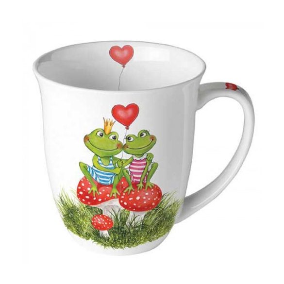 AMB.18418180 Frogs in love porcelánbögre 0,4l