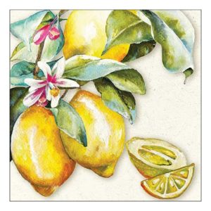 AMB.13318335 Sunny lemon papírszalvéta 33x33cm, 20db-os