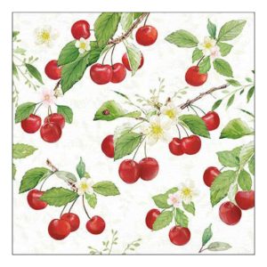 AMB.13318140 Fresh cherries papírszalvéta 33x33cm, 20db-os