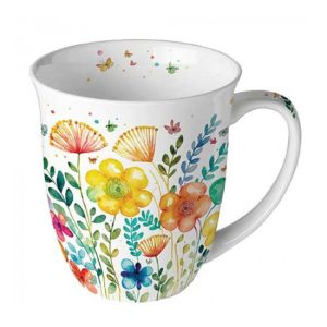 AMB.18418430 Vibrant spring white porcelánbögre 0,4l