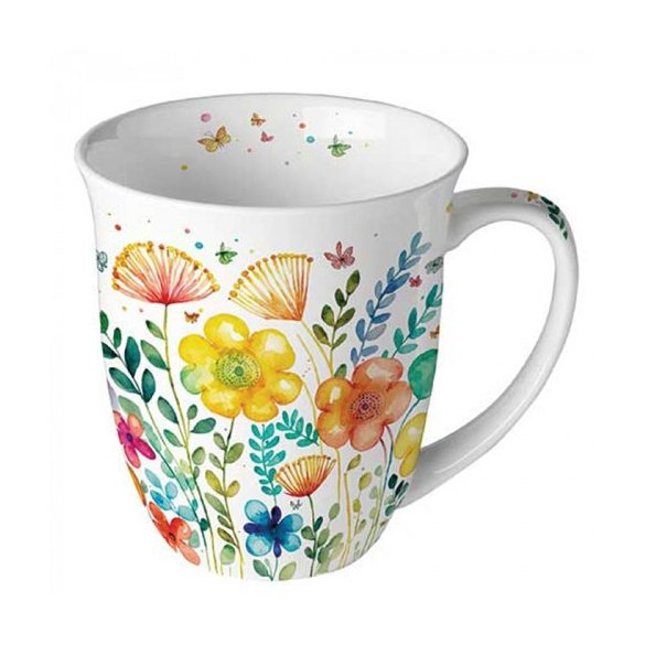 AMB.18418430 Vibrant spring white porcelánbögre 0,4l