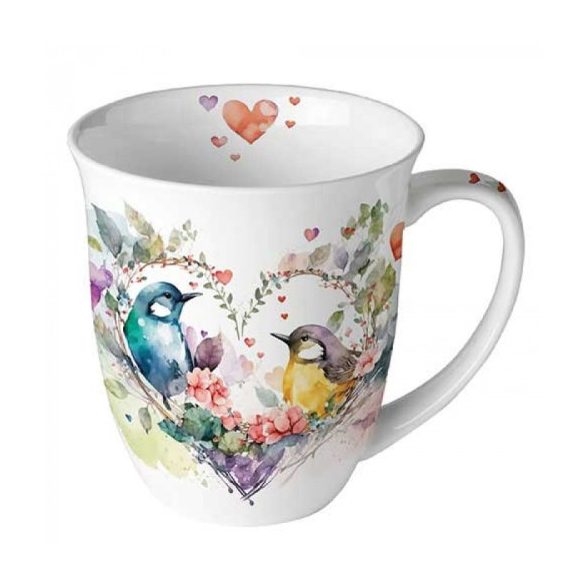 AMB.18418435 Loving birds porcelánbögre 0,4l