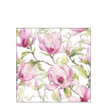   AMB.12518440 Blooming magnolia papírszalvéta 25x25cm, 20db-os