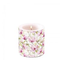   AMB.19218440 Blooming magnolia átvilágítós gyertya 8x7,5cm 