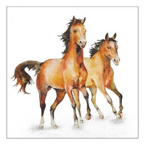 AMB.13318445 Wild horses papírszalvéta 33x33cm, 20db-os