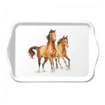 AMB.13718445 Wild horses műanyag kistálca 13x21cm