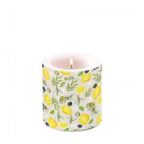   AMB.19218450 Olives and lemon átvilágítós gyertya 8x7,5cm