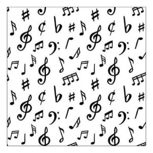 AMB.13318530 Music notes papírszalvéta 33x33cm, 20db-os