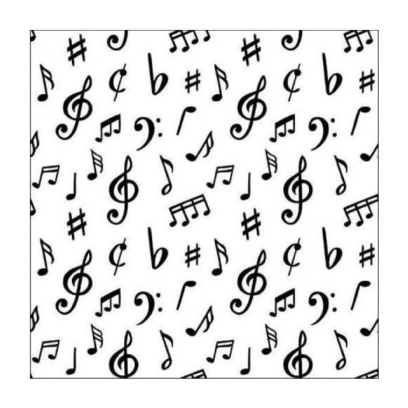 AMB.13318530 Music notes papírszalvéta 33x33cm, 20db-os