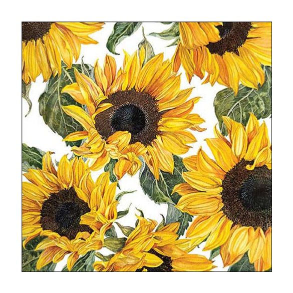 AMB.13318535 Sunflowers blossoming papírszalvéta 33x33cm,20db-os