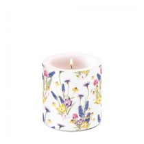 AMB.19218240 Hello spring átvilágítós gyertya 8x7,5cm 