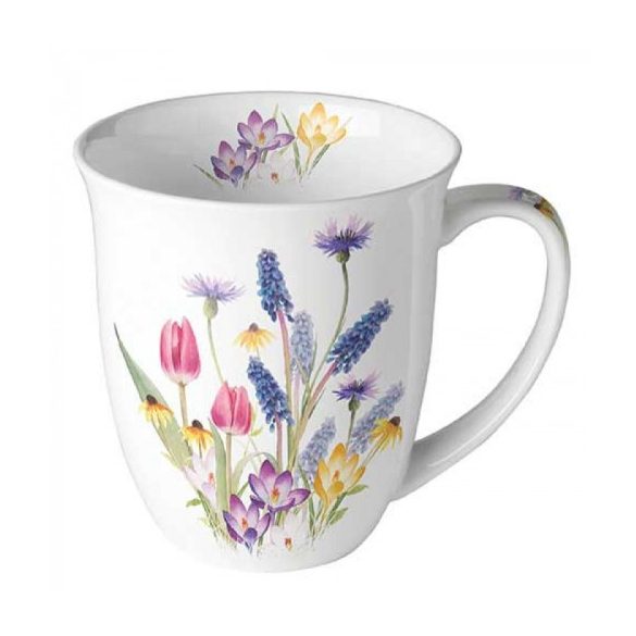 AMB.18418240 Hello spring porcelánbögre 0,4l