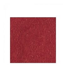   AMB.12517577 Elegance dark red dombornyomott papírszalvéta 25x25cm, 15db-os