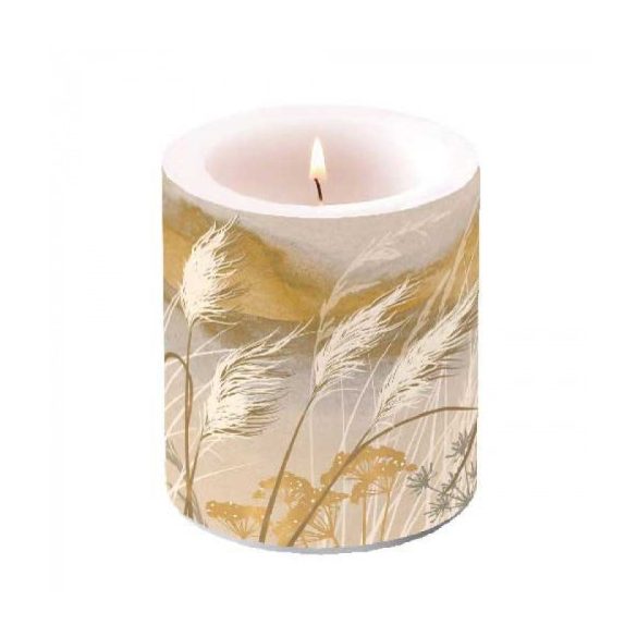 AMB.19318565 Waving grass átvilágítós gyertya 10x10cm