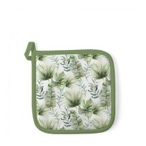   AMB.16518215 Jungle leaves white edényalátét 20x20cm,100% pamut