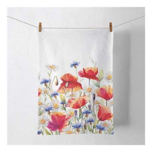 AMB.17818640 Poppies and cornflowers konyharuha 50x70cm, 100% pamut