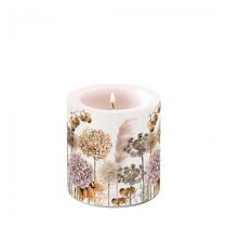 AMB.19218690 Dried flowers átvilágítós gyertya 8x7,5cm 