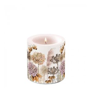 AMB.19218690 Dried flowers átvilágítós gyertya 8x7,5cm 