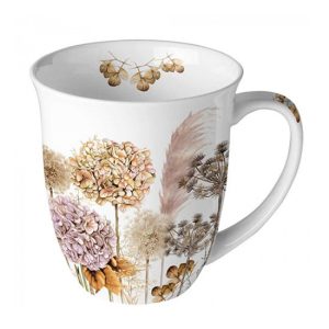 AMB.18418690 Dried flowers porcelánbögre 0,4L