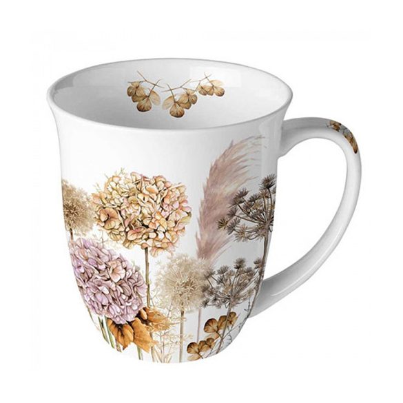 AMB.18418690 Dried flowers porcelánbögre 0,4L