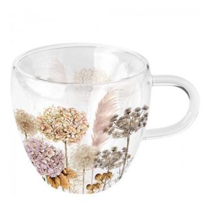 AMB.14418690 Dried flowers duplafalú borosilicate üvegcsésze 0,25l