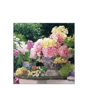 AMB.12518260 Potted flowers papírszalvéta 25x25cm, 20db-os