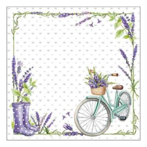 AMB.13318770 Lavender love papírszalvéta 33x33cm, 20db-os