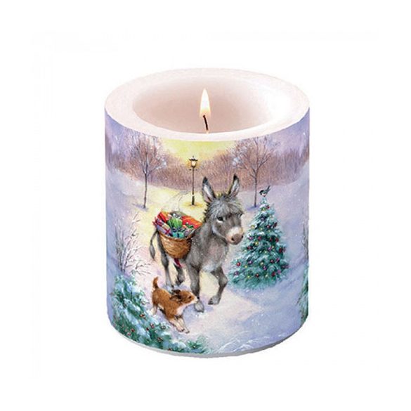 AMB.39318840 Gifts delivery átvilágítós gyertya 10x10xcm