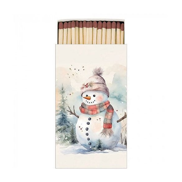 AMB.39518890 Snowman in nature gyufa 6,5x11cm