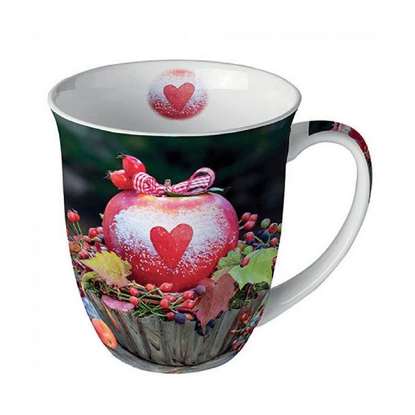 AMB.38418895 Snow dusted apple porcelánbögre 0,4l