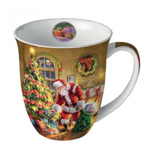 AMB.38418900 Gifts under Christmas tree porcelánbögre 0,4l