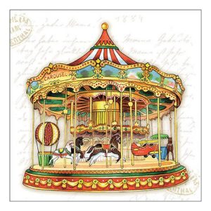 AMB.33319095 Carousel papírszalvéta 33x33cm, 20db-os