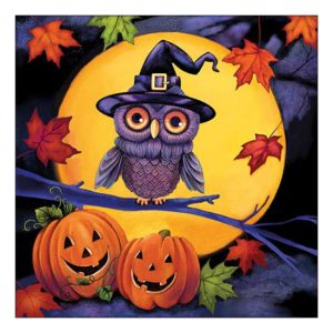 AMB.13319125 Halloween owl papírszalvéta 33x33cm, 20db-os