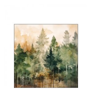 AMB.12518825 Evergreen trees papírszalvéta 25x25cm,20db-os