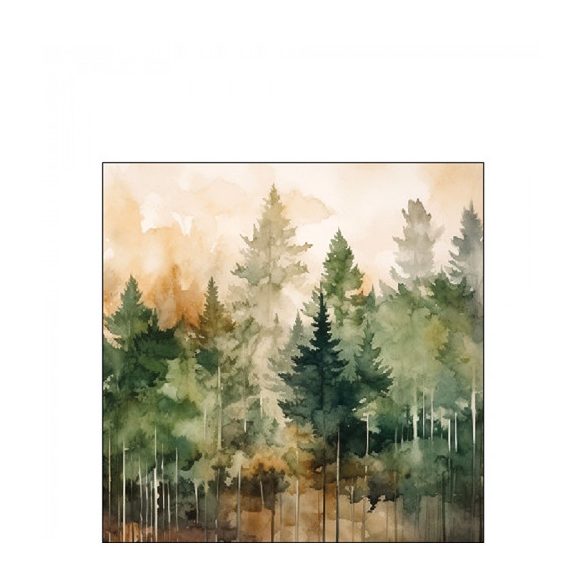 AMB.12518825 Evergreen trees papírszalvéta 25x25cm,20db-os