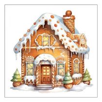   AMB.33319150 Gingerbread house papírszalvéta 33x33cm, 20db-os