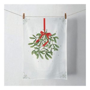 AMB.37818860 Mistletoe with bow konyharuha 50x70cm, 100% pamut