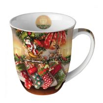 AMB.38417980 Hanging stocking porcelánbögre 0,4l