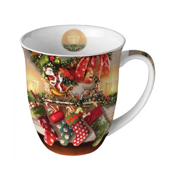 AMB.38417980 Hanging stocking porcelánbögre 0,4l