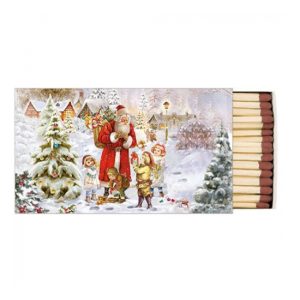 AMB.39517970 Santa bringing presents gyufa 6,5x11cm