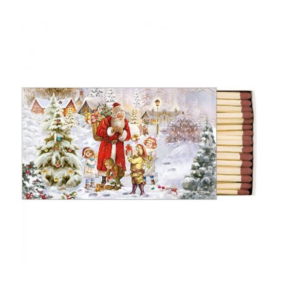 AMB.39517970 Santa bringing presents gyufa 6,5x11cm