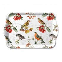 AMB.13717730 Autumn birds műanyag kistálca 13x21cm