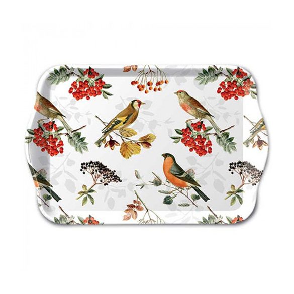 AMB.13717730 Autumn birds műanyag kistálca 13x21cm