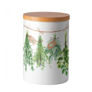 AMB.17516285 Fresh Herbs porcelán konyhai tároló 13,5x10cm