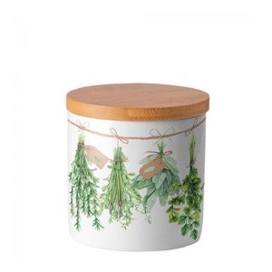 AMB.17416285 Fresh Herbs porcelán konyhai tároló 10x10cm