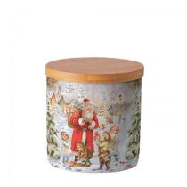   AMB.37417970 Santa bringing presents porcelán konyhai tároló 10x10cm