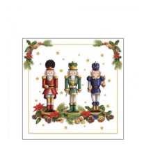   AMB.32518090 Bearded nutcracker papírszalvéta 25x25cm, 20db-os